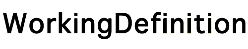 WorkingDefinition